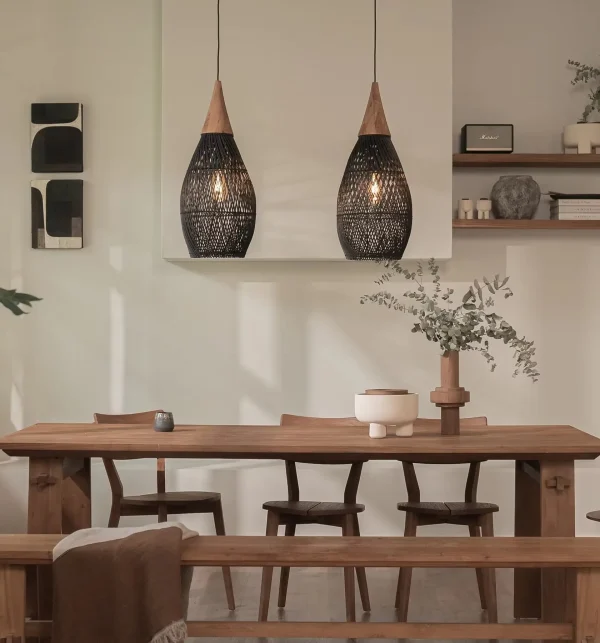 Southeast Asian Handmade Knit Bamboo and Rattan Lamp Lights Hight Quality Dining Room Kitchen Light Fixtures Loft Luminaries - Image 3