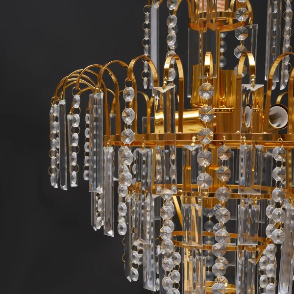 Elegant Crystal Chandelier Modern Ceiling Light Pendant Fixture Lighting Lamp - Image 5