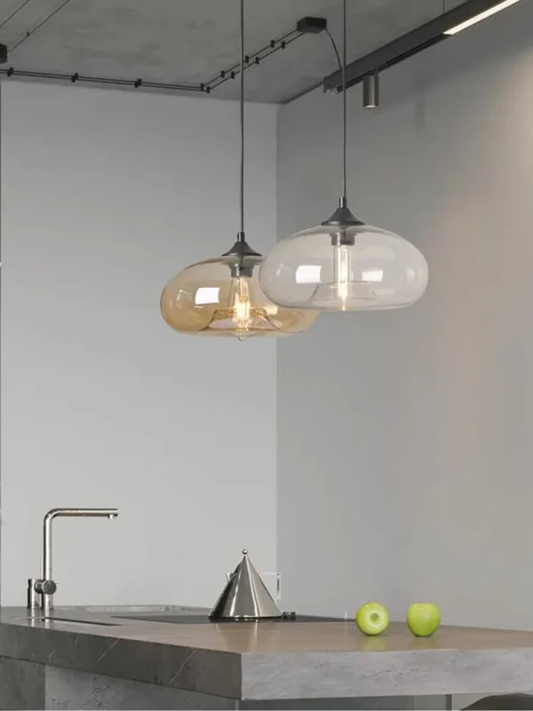 Multicolor Retro Glass Chandeliers Industrial loft Pendant Lights Living Dining Room Cafe Ceiling HangLamp Decor Light Fixtures - Image 2