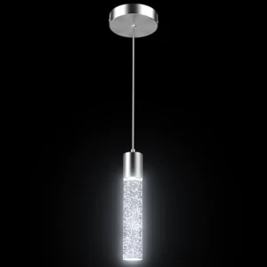 Pendant Lights Kitchen Island, 6500K Modern Kitchen Island Lights Ceiling Lighting Fixtures with Crystal Bubble, Integrated LED
