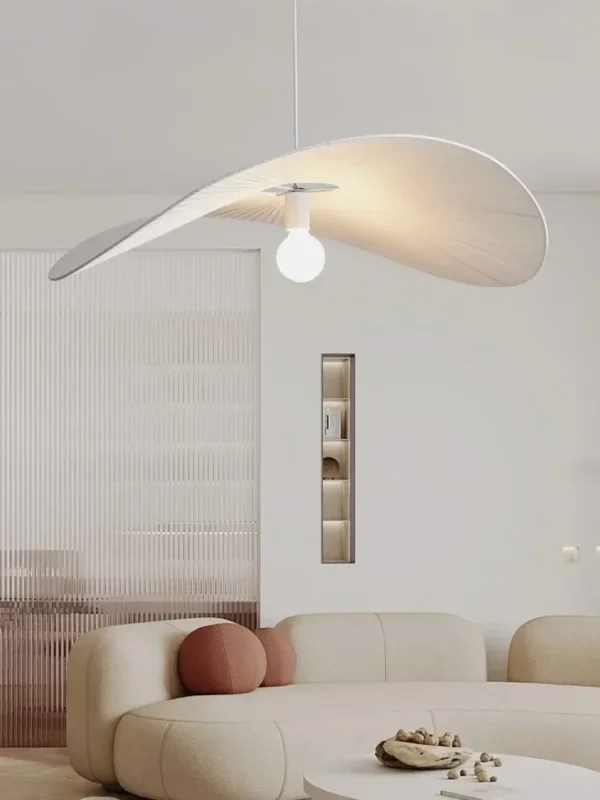 Minimalist Cream Style Cloth Pendant Lights for Living Room Kitchen Restaurant Bedroom Hanging Lamp Fabric Ceiling Chandeliers - Image 2